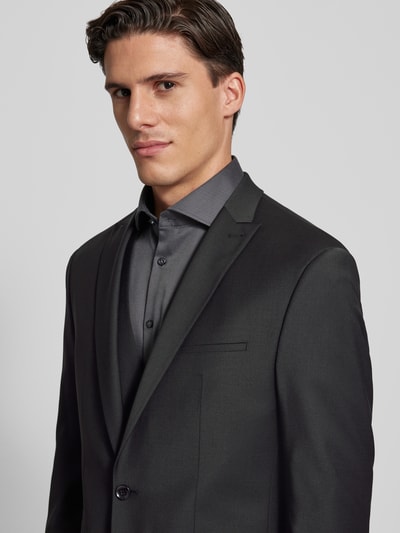 Cinque Slim Fit Anzug mit Brustleistentasche Modell 'soda' Black 3