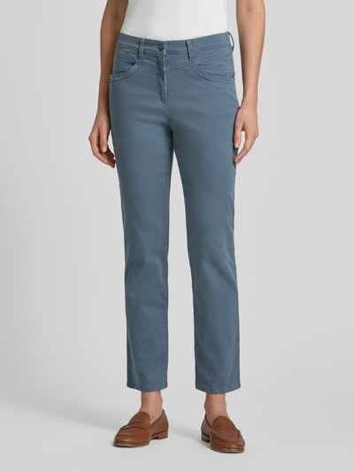 Raphaela By Brax Stoffhose mit Eingrifftaschen Modell 'Laura' Hellblau 4