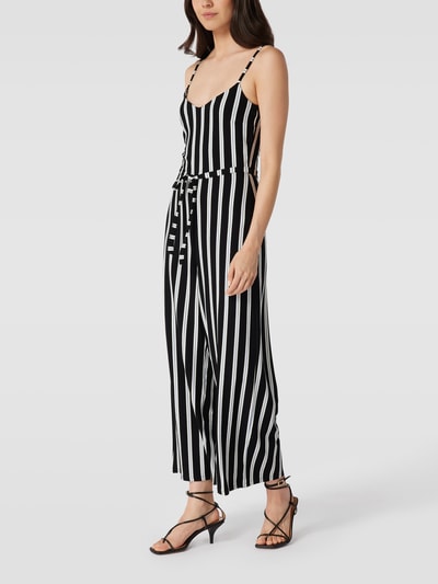 Jake*s Casual Jumpsuit met tailleband Zwart - 4