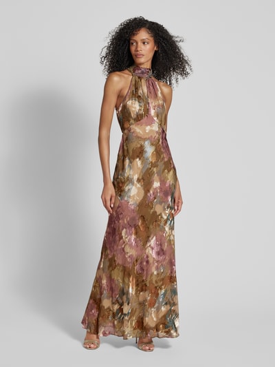 Lauren Ralph Lauren Abendkleid mit Neckholder Modell 'JIERELLE' Oliv 4