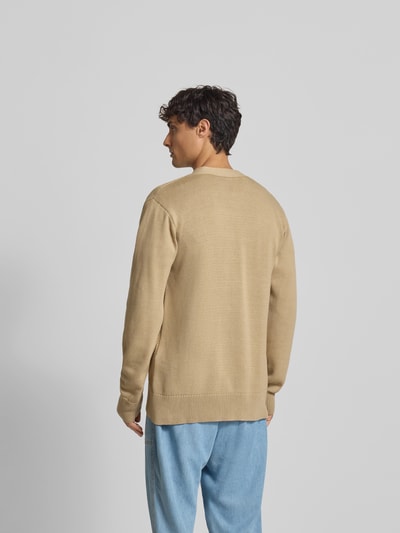 Officine Générale Regular Fit Jacke in Strick-Optik Beige 5