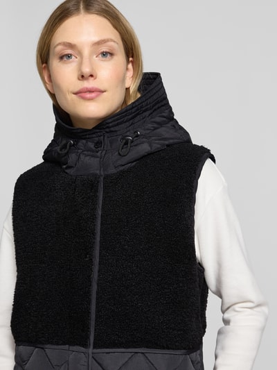 Fuchs Schmitt Fleecegilet met doorgestikte naden en steekzakken Zwart - 3