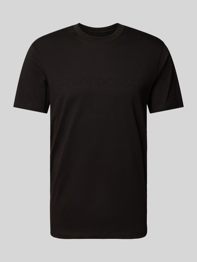 ARMANI EXCHANGE T-shirt z nadrukiem z logo Czarny 2