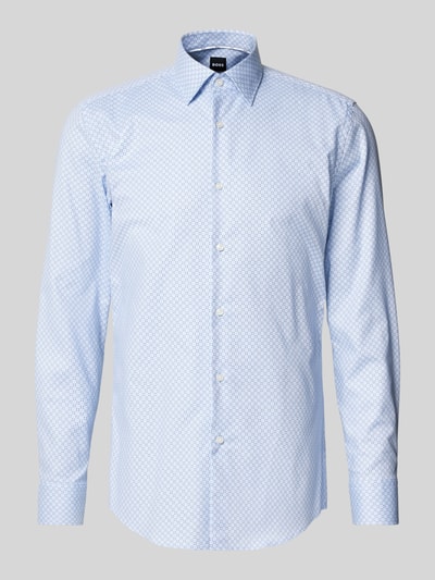 BOSS Slim Fit Business-Hemd mit Kentkragen Modell 'Hank' Bleu 2