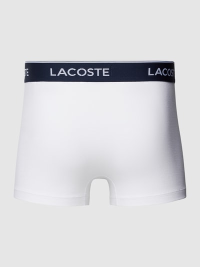 Lacoste Trunks mit elastischem Logo-Bund im 3er-Pack Aqua 3