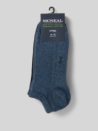MCNEAL Sneakersokken met stretch in een set van 5 paar Jeansblauw gemêleerd - 3