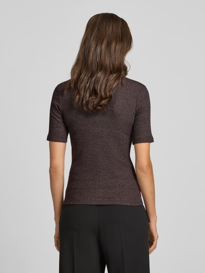 OPUS Strickshirt mit Rundhalsausschnitt Modell 'Sulchen' Schoko 5