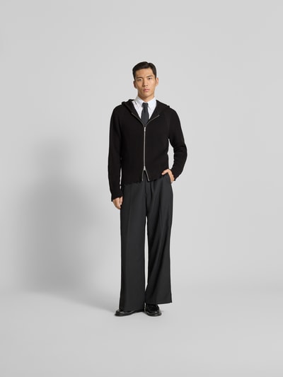 WON HUNDRED Slim Fit Jacke in Strick-Optik Black 1