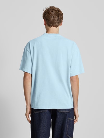 Balr. Oversized T-Shirt mit Label-Stitching Hellblau 5