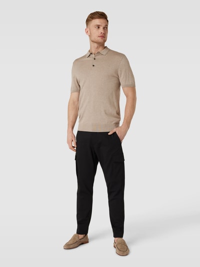 Profuomo Strickshirt mit Polokragen Offwhite 1