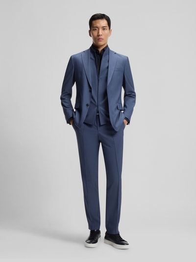 BOSS Slim Fit Businesshemd aus Stretch-Twill Modell 'P-HANK-KENT-C1-222' Marine 1