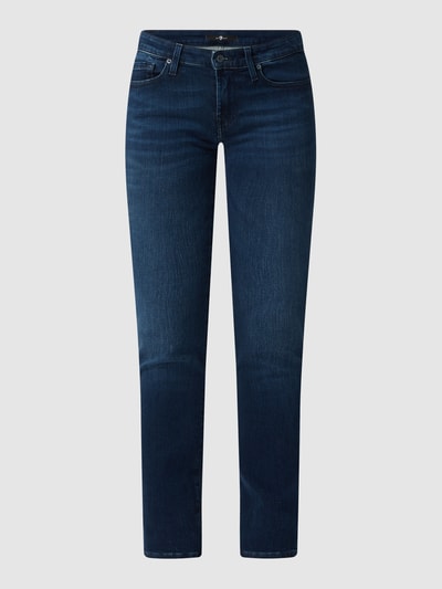 7 For All Mankind Skinny fit jeans met stretch, model 'Pyper' Donkerblauw - 2