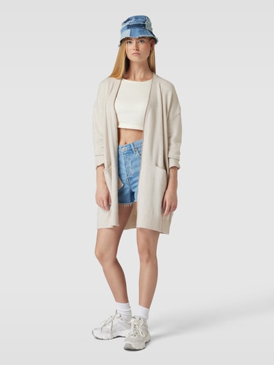 ONLY Cardigan mit Eingrifftaschen Modell 'GABRIEL' Ecru Melange 1