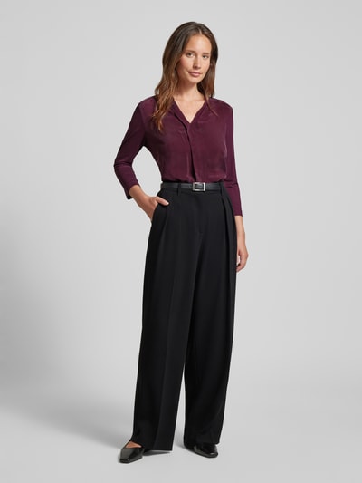 Brax Bluse mit 3/4-Arm Modell 'CLARISSA' Aubergine 1