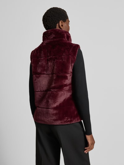 monari Gilet met opstaande kraag Bordeaux - 5