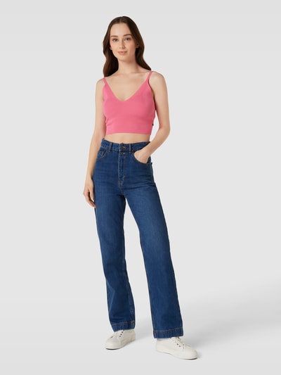 Scotch & Soda Crop Top mit Spaghettiträgern Pink 1