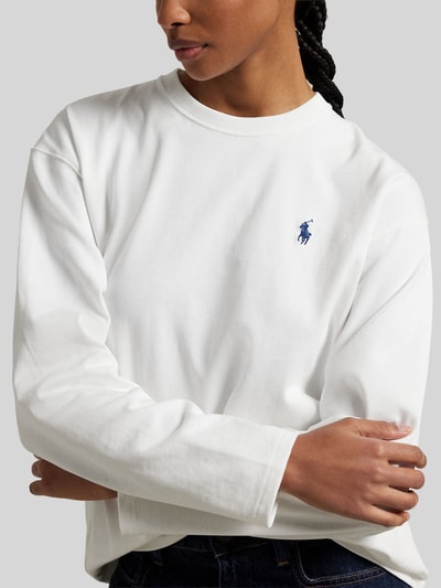 Polo Ralph Lauren Bluzki z długim rękawem o kroju relaxed fit z czystej bawełny Biały 3