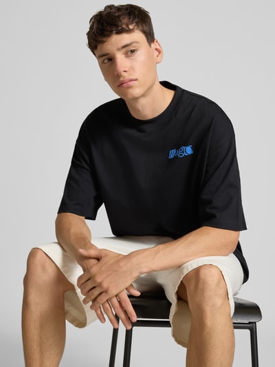 Hugo Blue Regular Fit T-Shirt aus reiner Baumwolle Modell 'NILTE' Black 3