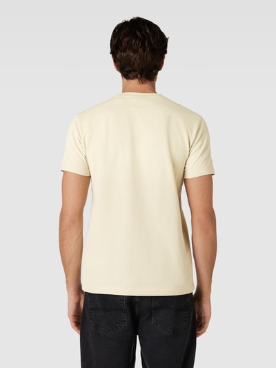 Gant T-Shirt mit Label-Stitching Sand 5