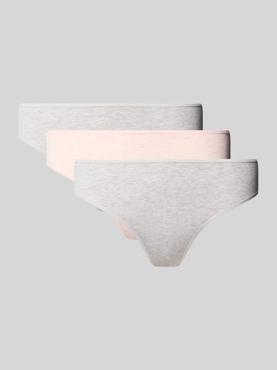 Produktfoto, String aus Baumwoll-Mix mit Modal-Anteil im 3er-Pack von PUMA, Dames string in set van 3, mix van katoen en modal, zachte textuur, neutrale kleuren