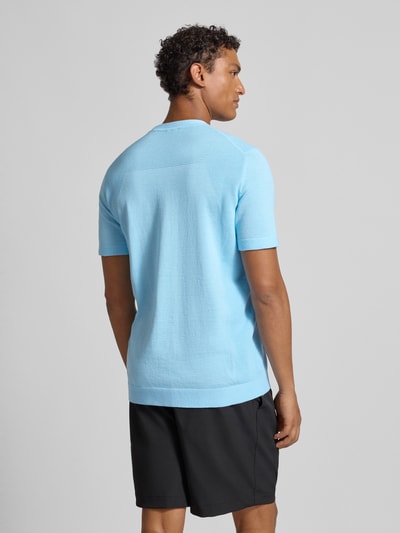 BOSS Green Regular Fit T-Shirt aus Baumwoll-Mix Modell 'MOMENTUM' Hellblau 5