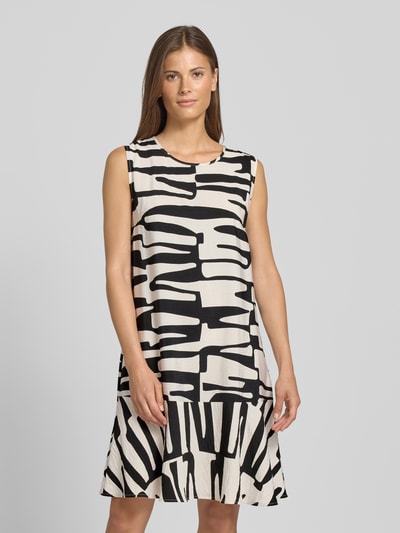 OPUS Knielanges Kleid mit Rundhalsausschnitt Modell 'Wenola' Black 4