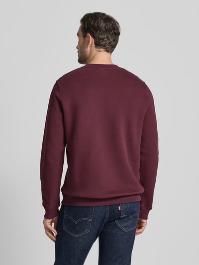 Armedangels Regular Fit Sweatshirt aus reiner Bio-Baumwolle Modell 'BAARO FLEECE' Bordeaux 5