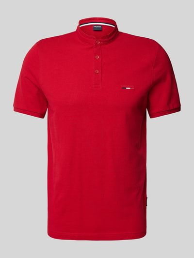 HECHTER PARIS Poloshirt mit kurzer Knopfleiste Hellrot 2