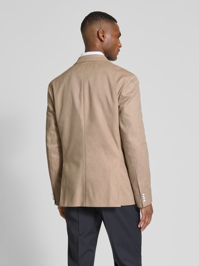 HUGO Regular Fit Sakko aus  Baumwoll-Mix mit Leinen-Anteil Modell 'Kris' Beige 5