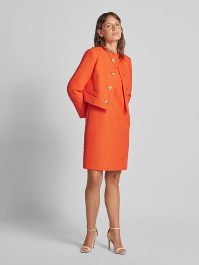 Marc Cain Knielange jurk met cut-out Koraal - 1