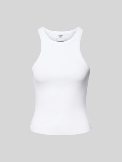 VETEMENTS Tanktop in Ripp-Optik Weiss 2