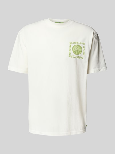 Scotch & Soda Relaxed fit T-shirt van puur katoen met logoprint Wit - 2