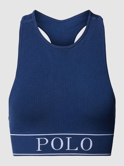 Polo Ralph Lauren Biustonosz typu bralette z detalem z logo Granatowy 1