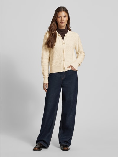 Scotch & Soda Gebreid jack met ronde hals Beige - 1
