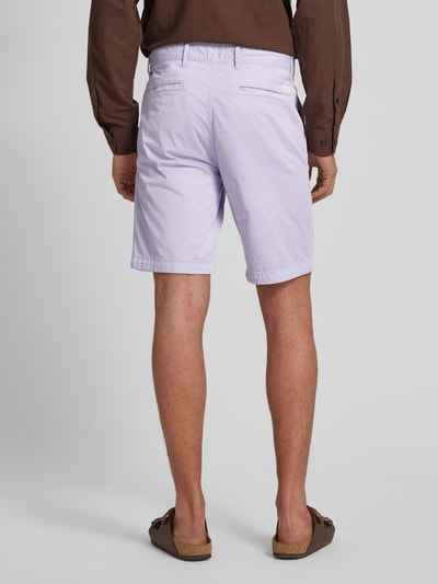 BOSS Orange Slim Fit Chino-Shorts mit Gürtelschlaufen Lila 5