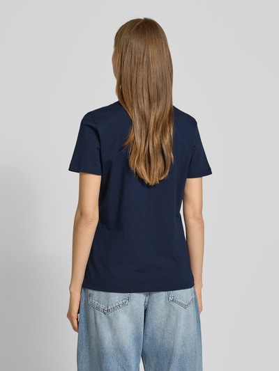 Tommy Hilfiger T-shirt o kroju regular fit z czystej bawełny Granatowy 5