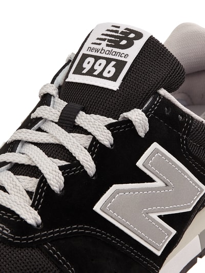 New Balance Sneakersy ze skóry welurowej model '996' Czarny 2