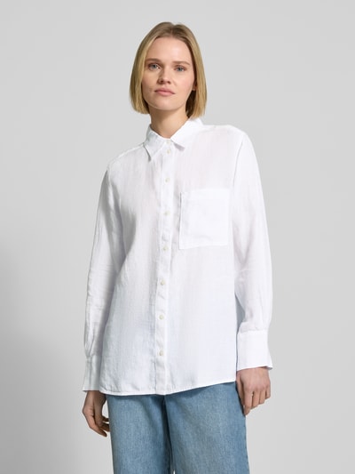 Marc O'Polo Regular fit linnen blouse met natuurlijke koelende eigenschappen Wit - 4