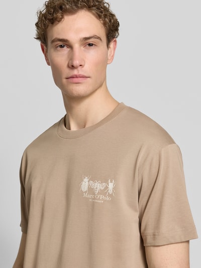 Marc O'Polo Relaxed Fit T-Shirt aus reiner Baumwolle Mittelgrau 3
