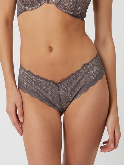 LASCANA Panty van kant Taupe - 4