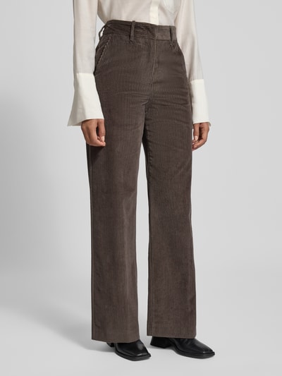 Weekend Max Mara Wide Leg Cordhose aus reiner Baumwolle Modell 'TANIA' Schoko 4