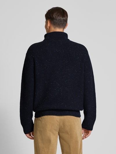 SELECTED HOMME Relaxed fit coltrui van wolmix Donkerblauw - 5