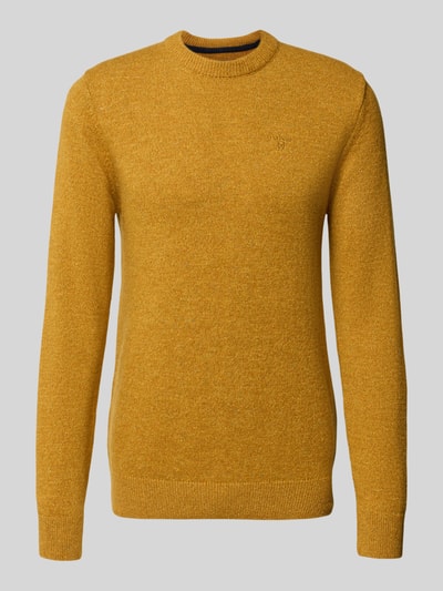 Barbour Regular Fit Strickpullover aus Woll-Mix mit Seiden-Anteil Senf 2