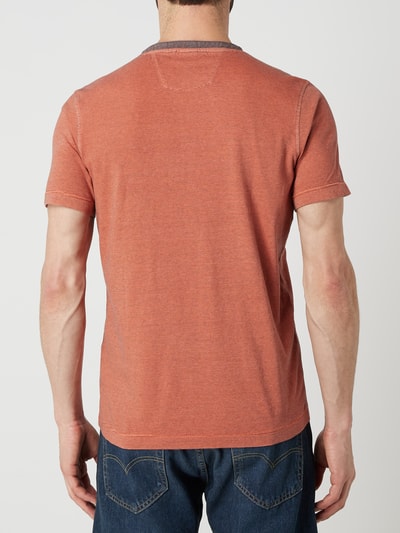 Lerros Serafino-Shirt mit Streifenmuster Orange 5