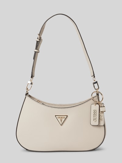 Guess Handtasche mit Label-Anhänger Modell 'NOELLE' Taupe 2