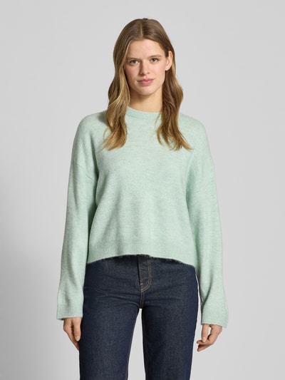 ONLY Relaxed Fit Strickpullover mit Crew Neck Modell 'SIMONI' Mint 4
