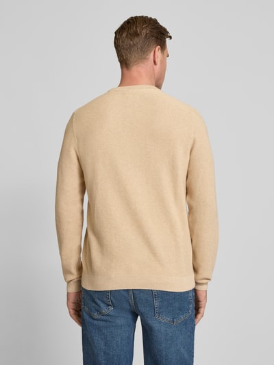MCNEAL Strickpullover mit gerippten Abschlüssen Sand Melange 5