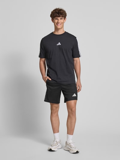 adidas Training Korte trainingsbroek met elastische band, model 'CAMO' Zwart - 1