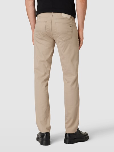 Brax Broek met labelpatch, model 'CADIZ' Beige - 5