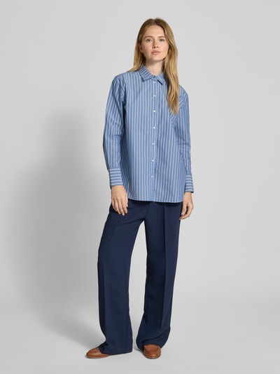 Christian Berg Woman Selection Relaxed Fit Hemdbluse mit durchgehender Knopfleiste Jeansblau 1